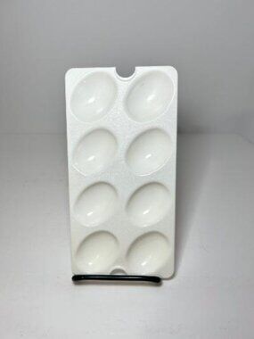 Tupperware 665-5 Deviled Egg Tray Keeper Inserts Holds 8 Eggs Replacement White